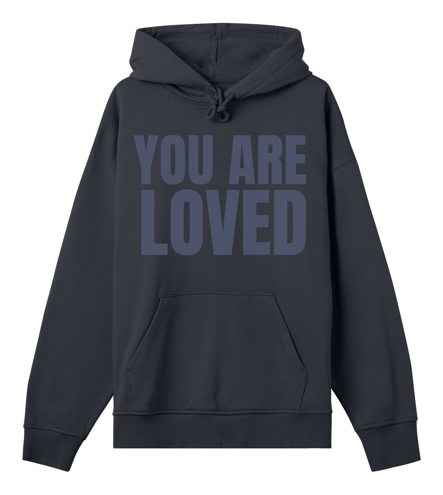 YOU ARE LOVED HOODIE BOXY GRY
