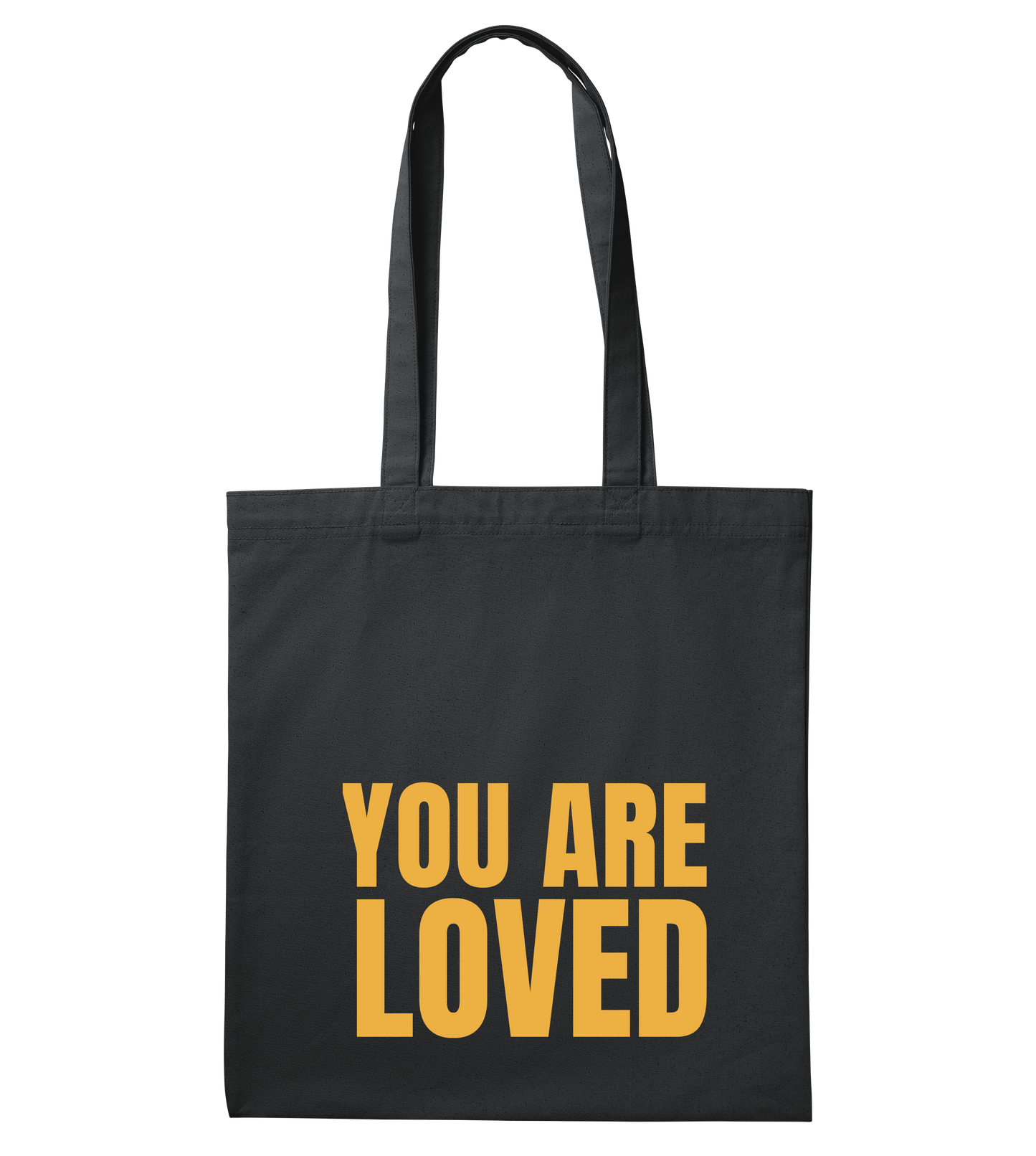 YOU ARE LOVED CANVAS TOTE BAG B/Y